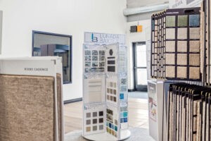Variety of flooring products at showroom | Carpet Direct Flooring
