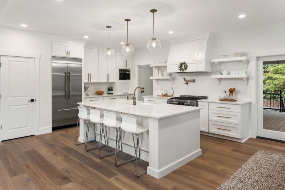 White cabinets | Carpet Direct Flooring